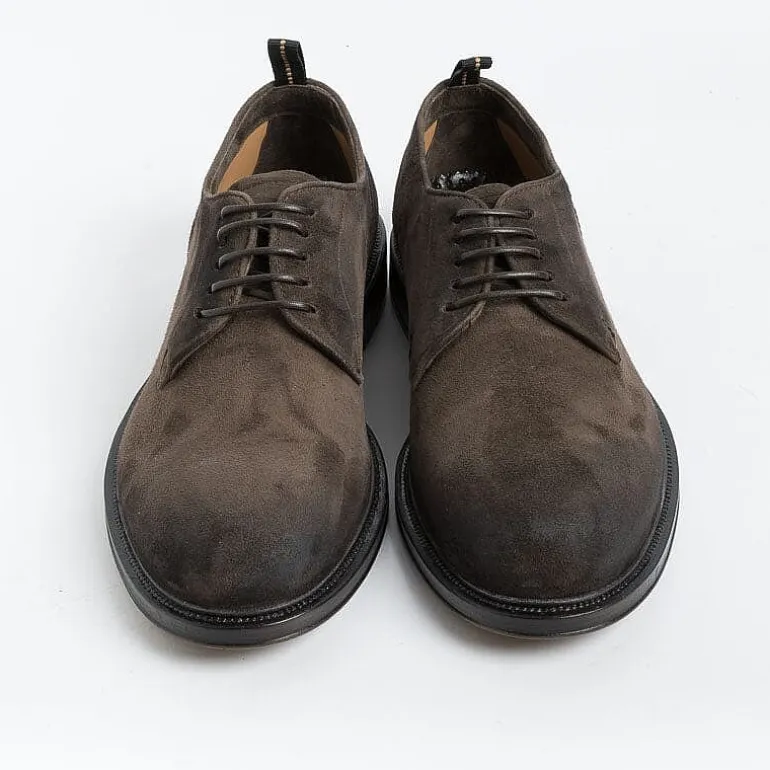 FABI Derby And Oxford Shoes* - Derby -Fu0842 - Vintage Dark Brown Suede