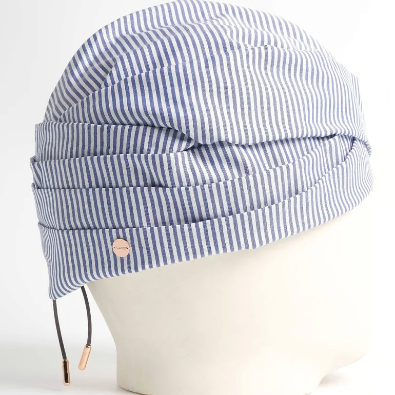 FLAPPER - Genevieve Xhaet Hats And Caps*Flapper - Elisabeth - White And Blue