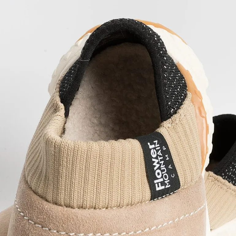 FLOWER MOUNTAIN Sneakers* - Camp Uni Sneakers - Shearling Beige