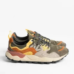 FLOWER MOUNTAIN Sneakers* - Yamano 3 Sneakers - 1B41 Gray / Military Green