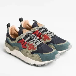 FLOWER MOUNTAIN Sneakers* - Yamano 3 Sneakers - 1C38 Blue/Turquoise Green
