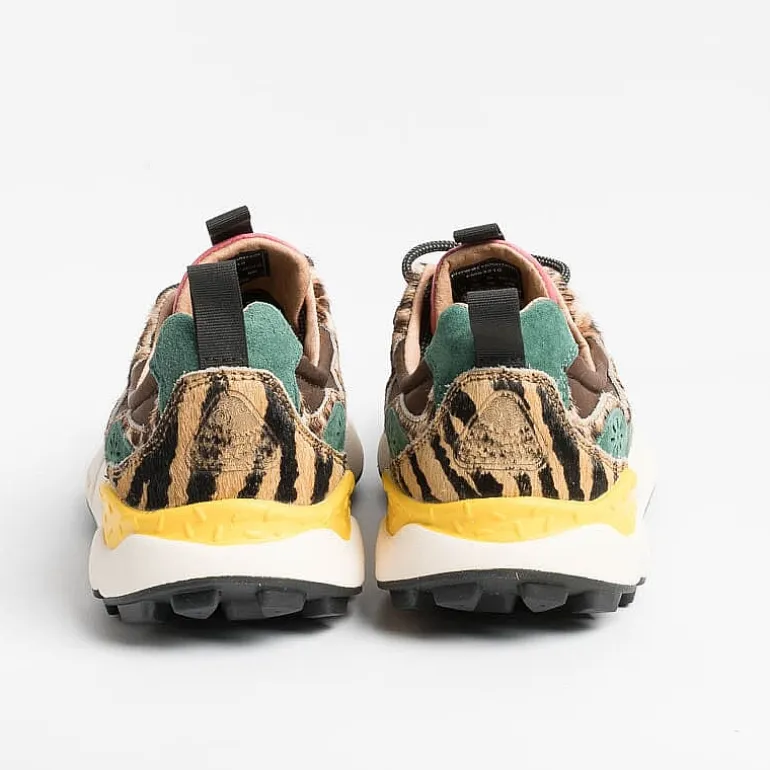 FLOWER MOUNTAIN Sneakers* - Yamano 3D31 Sneakers - Brown / Pony
