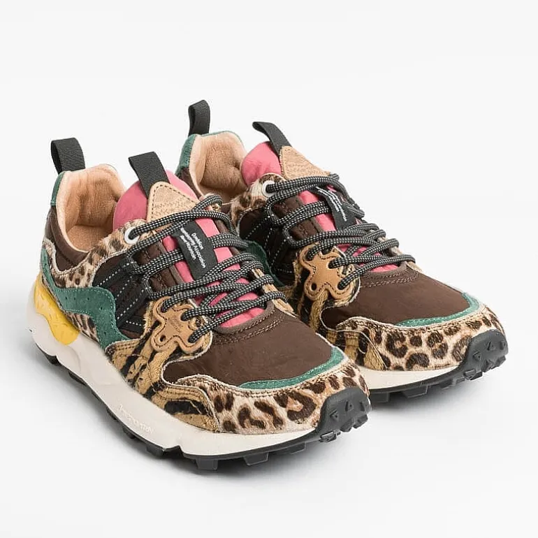 FLOWER MOUNTAIN Sneakers* - Yamano 3D31 Sneakers - Brown / Pony
