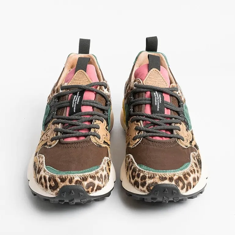 FLOWER MOUNTAIN Sneakers* - Yamano 3D31 Sneakers - Brown / Pony