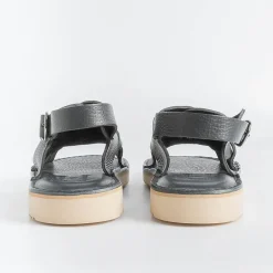 FRACAP Low Sandals* - Flat Sandals D177 - Nebrasca - Black