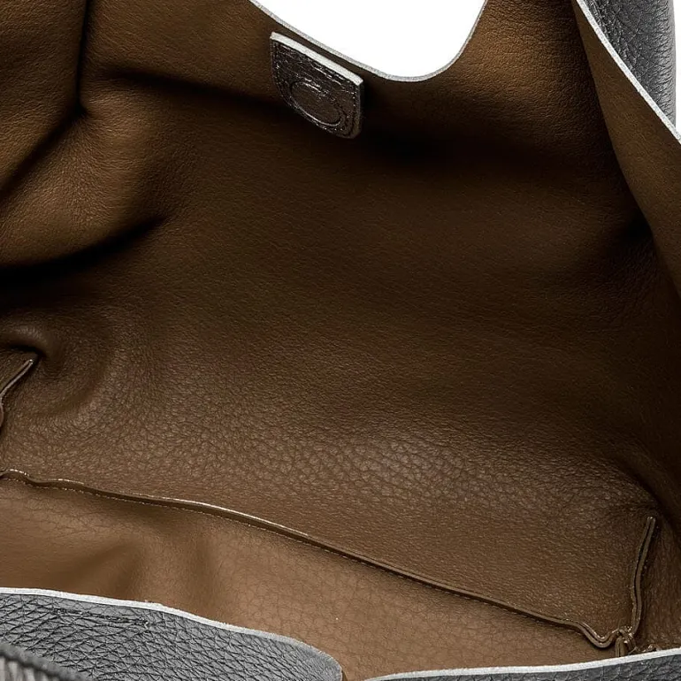 Gianni Chiarini Tote Bags* - Bs 9719 - Dua - Dark Silver Beaver
