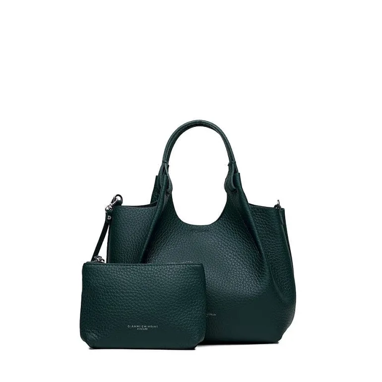 Gianni Chiarini Tote Bags* - Bs 9719 - Dua - Deep Green Testa Di Moro