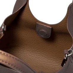 Gianni Chiarini Tote Bags* - Bs 9719 - Dua - Dark Brown Beaver's Head