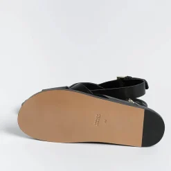 GUGLIELMO ROTTA Low Sandals* - Flat Sandals - Tilly - Black Leather
