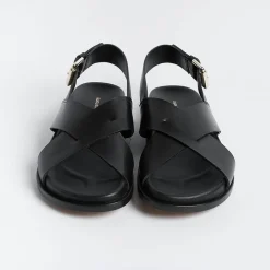 GUGLIELMO ROTTA Low Sandals* - Flat Sandals - Tilly - Black Leather