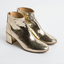 HALMANERA Ankle Boots* - Ankle Boot - Bart 05 - Crackle Gold