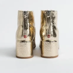 HALMANERA Ankle Boots* - Ankle Boot - Bart 05 - Crackle Gold