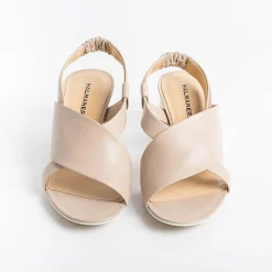HALMANERA Sandals With Heel* - Sandals With Heel Bea 32 - Natural Baron