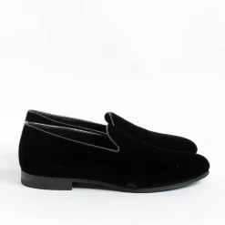 HENDERSON Wedding Shoes* - Moccasin - Casino' - Black Velvet