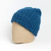 HOWLING Hats And Caps* - Cable Tartan Wool Hat - Navy Blue