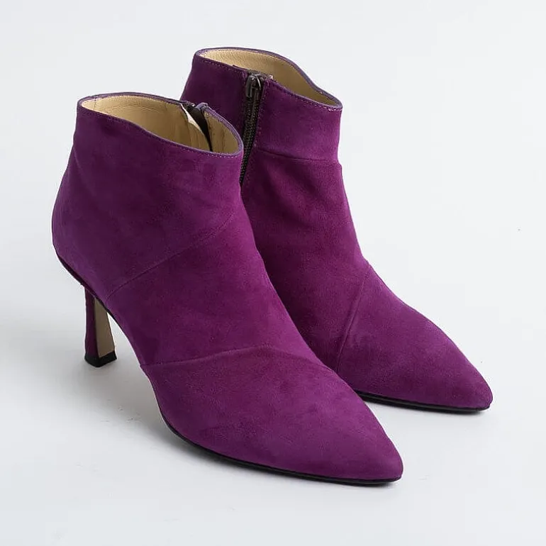 L'Arianna Ankle Boots*L' Arianna - Ankle Boot - Tr1672/Rt - Purple Suede