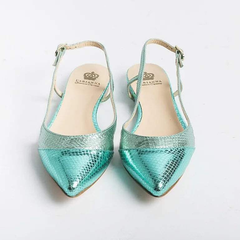 L'Arianna Ceremony - Shoes And Clutches*L' Arianna - Sling Back - Ch2006 - Saila Laminated Snake