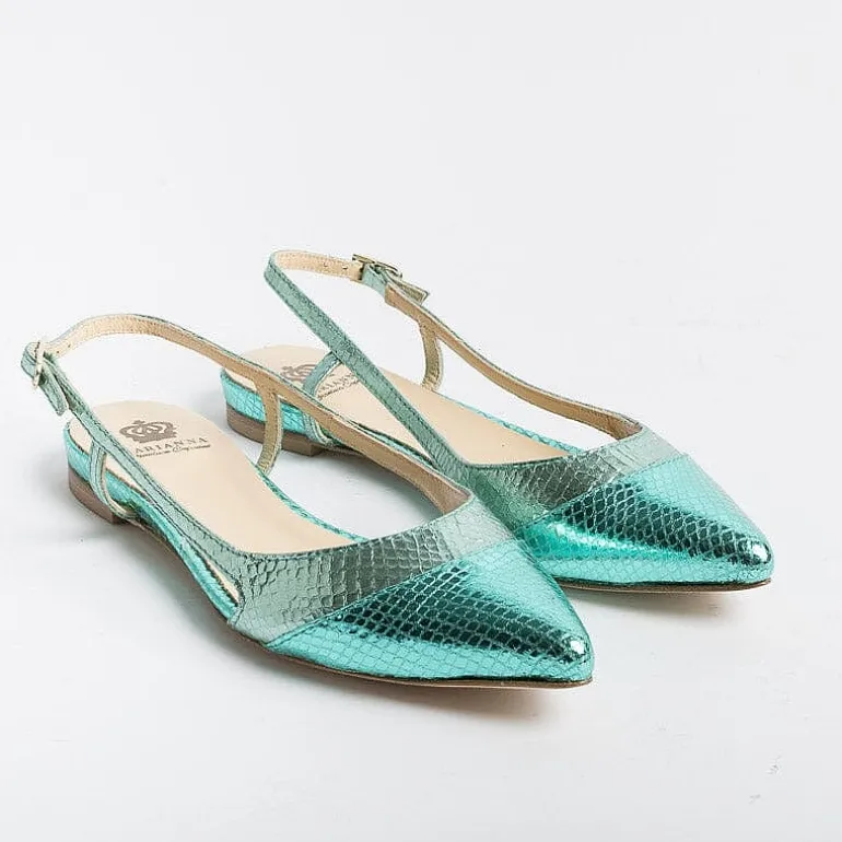 L'Arianna Ceremony - Shoes And Clutches*L' Arianna - Sling Back - Ch2006 - Saila Laminated Snake