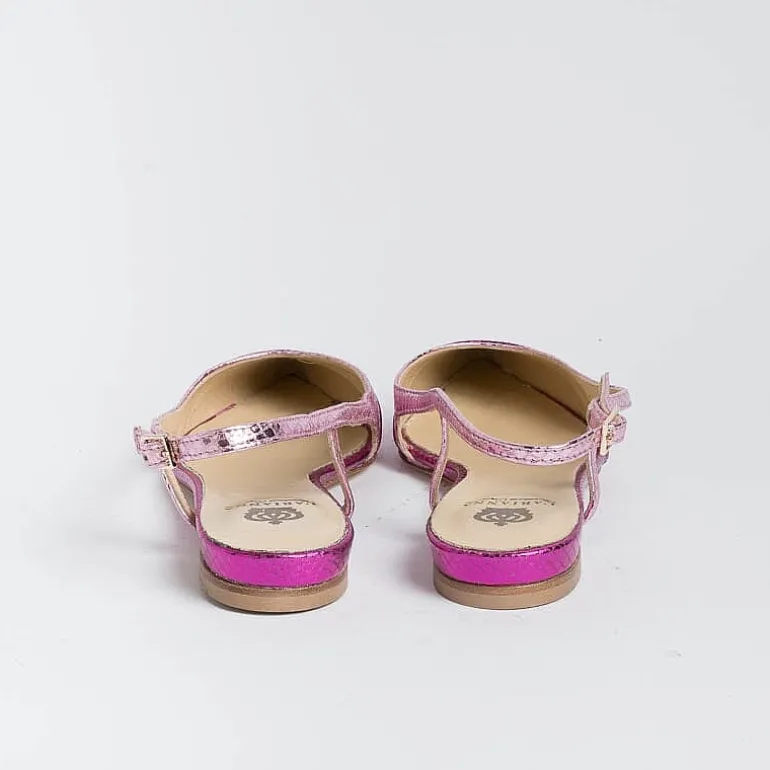 L'Arianna Slingbacks*L' Arianna - Sling Back - Ch2006 - Fuxia Laminated Snake