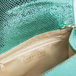 L'Arianna Clutch* - Bag - Ester - Turquoise Laminated Snake