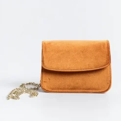 L'Arianna Clutch* - Bag - Lola - Orange Velvet