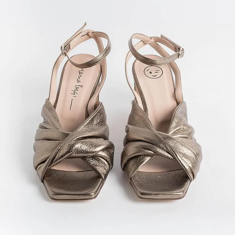 LORENA PAGGI Sandals With Heel* - Sandals With Heels 11554 - Metal Butter