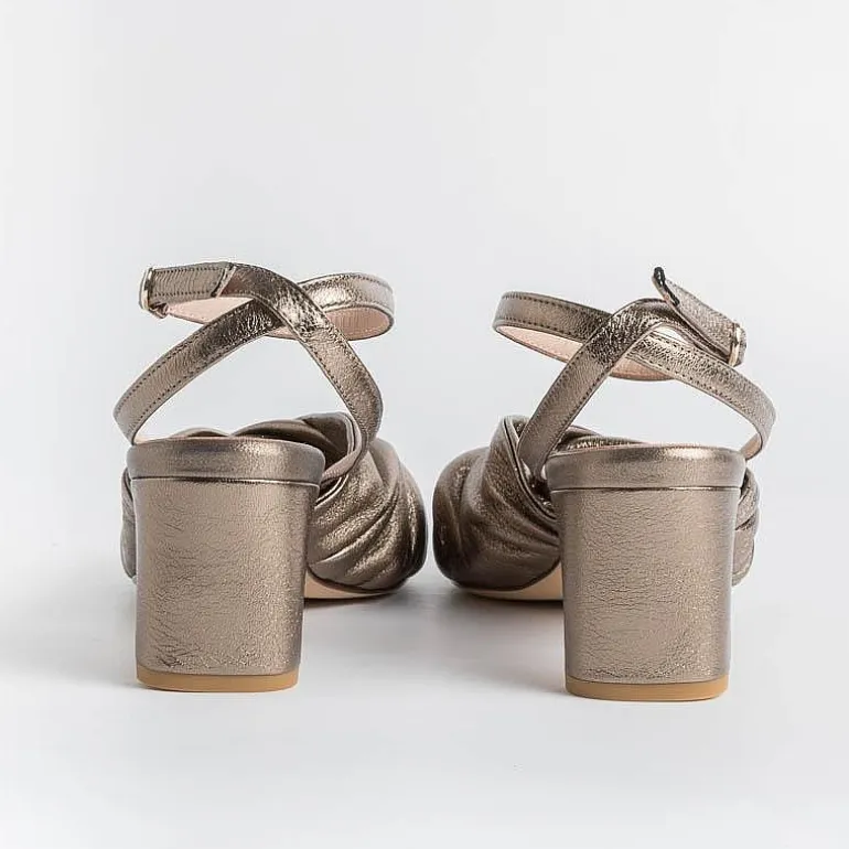 LORENA PAGGI Sandals With Heel* - Sandals With Heels 11554 - Metal Butter