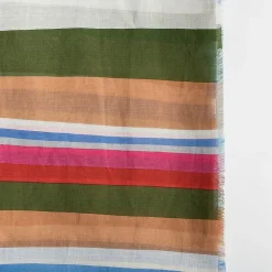 Cappelletto Shop Scarves*Lovat&Green - Pashmina - Multicolor Stripe