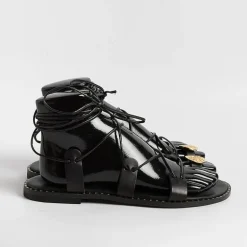 MAKIS KOTRIS Flip-Flops Sandals* - Low Thong Sandals 04-306 - Black