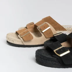 MANEBI Low Sandals* - Flat Sandals - Nordic Sandals - Black