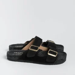 MANEBI Low Sandals* - Flat Sandals - Nordic Sandals - Black