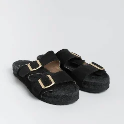 MANEBI Low Sandals* - Flat Sandals - Nordic Sandals - Black