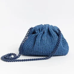 MARIA LA ROSA Mini Bags* - Shoulder Bag - Mini Game Crochet - Blue