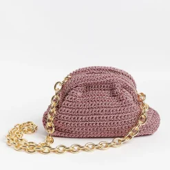 MARIA LA ROSA Clutch* - Shoulder Bag - Mini Game Metallic - Pink