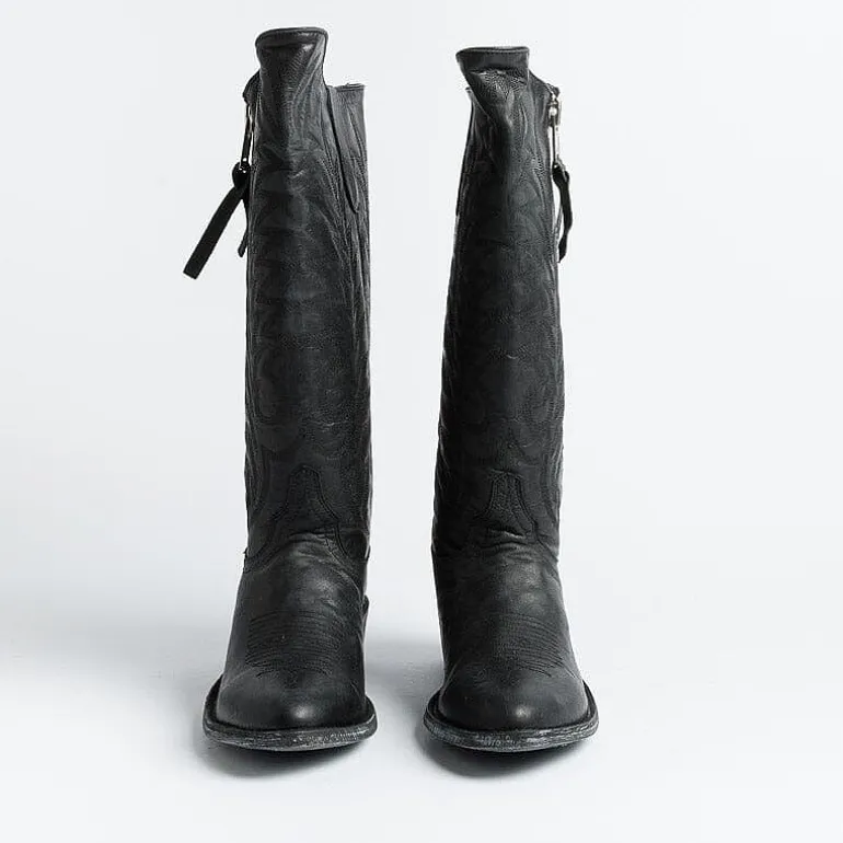 MEXICANA - Collezione Donna Texans*Mexicana - Texan Boot - L340 - Black Vesuvius