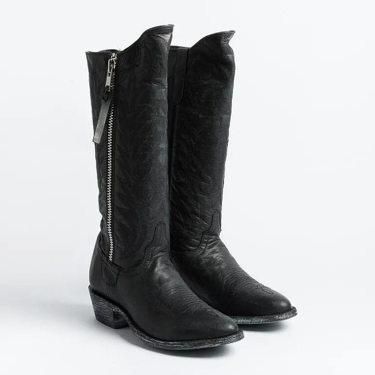 MEXICANA - Collezione Donna Texans*Mexicana - Texan Boot - L340 - Black Vesuvius