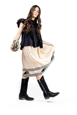 MEXICANA - Collezione Donna Texans*Mexicana - Texan Boot - L340 - Black Vesuvius