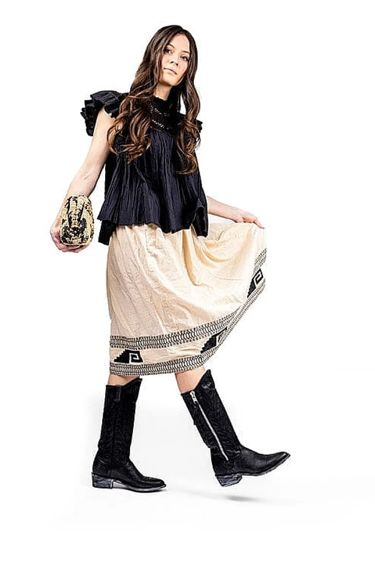 MEXICANA - Collezione Donna Texans*Mexicana - Texan Boot - L340 - Black Vesuvius