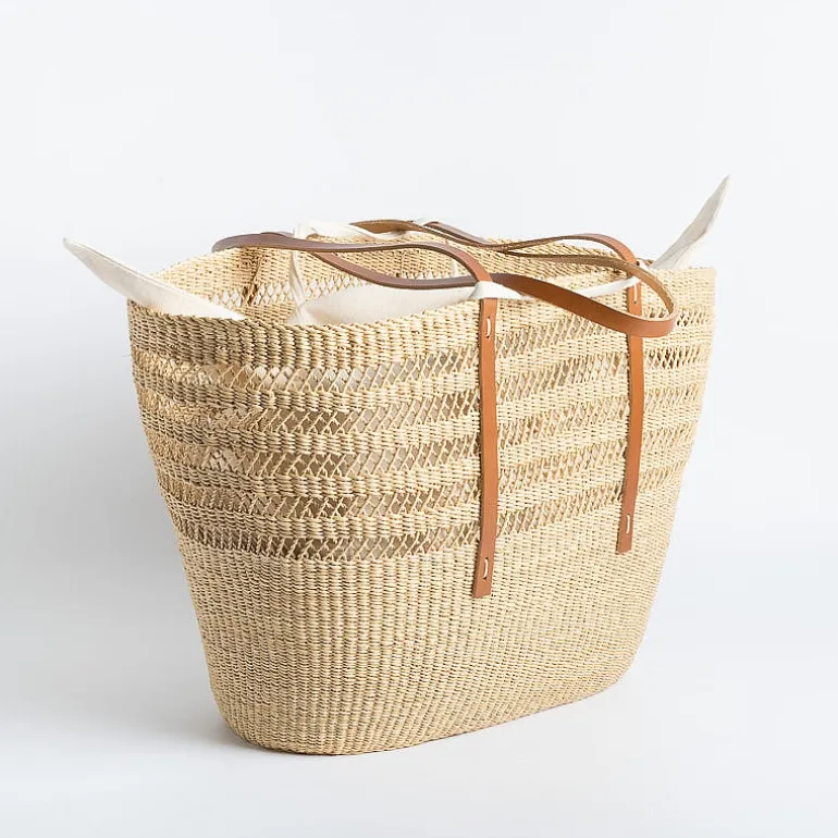 MUUÑ Tote Bags*Muun - Bicro Raffia Bag - Natural