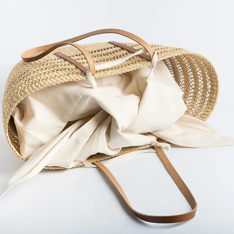 MUUÑ Tote Bags*Muun - Bicro Raffia Bag - Natural