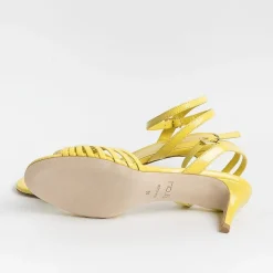 NCUB Sandals With Heel* - Sandals With Heels - Luna 21 - Yellow Leather