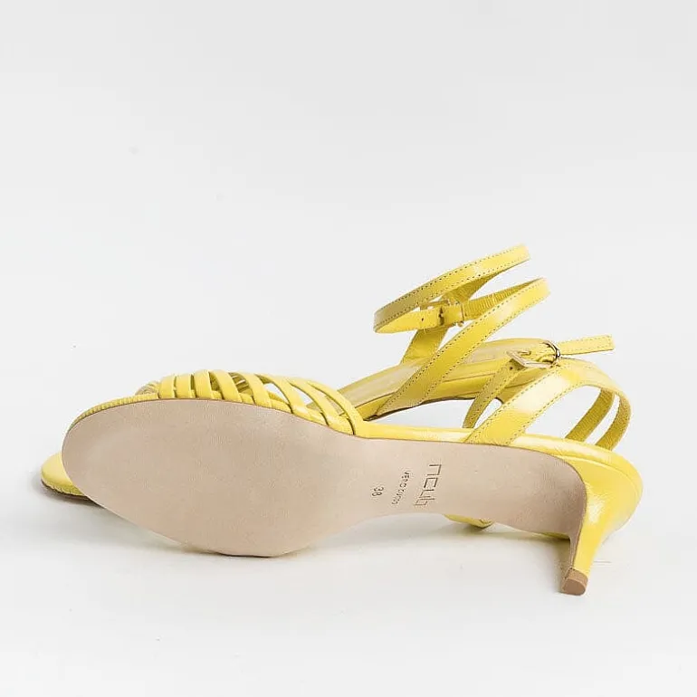 NCUB Sandals With Heel* - Sandals With Heels - Luna 21 - Yellow Leather