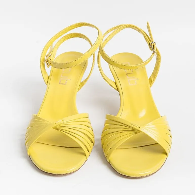 NCUB Sandals With Heel* - Sandals With Heels - Luna 21 - Yellow Leather