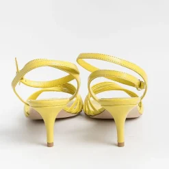 NCUB Sandals With Heel* - Sandals With Heels - Luna 21 - Yellow Leather