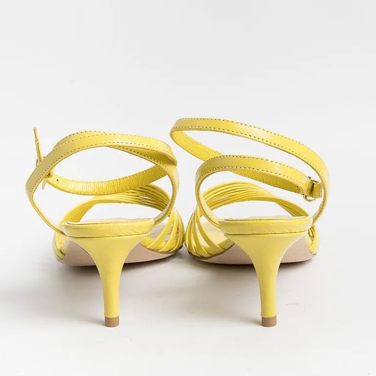 NCUB Sandals With Heel* - Sandals With Heels - Luna 21 - Yellow Leather
