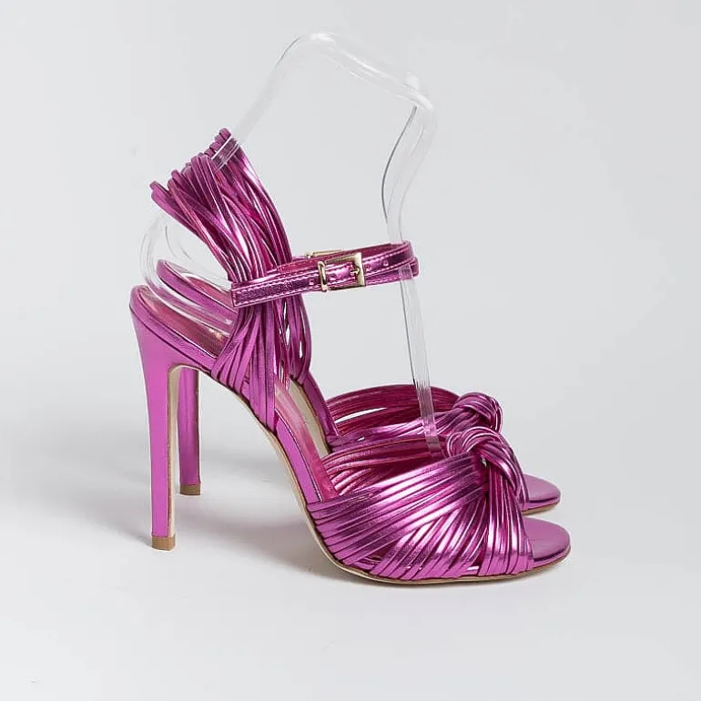 NCUB Sandals With Heel* - Sandals With Heels - Sole 20 - Laminated Fuchsia