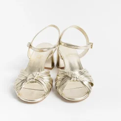 NCUB Wedding Shoes* - Sandals With Heels - Stefy 64 - Platinum Laminate
