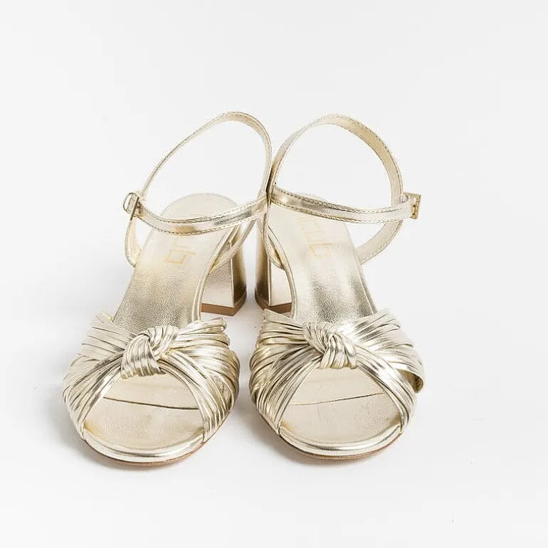 NCUB Wedding Shoes* - Sandals With Heels - Stefy 64 - Platinum Laminate