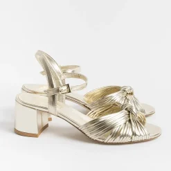 NCUB Wedding Shoes* - Sandals With Heels - Stefy 64 - Platinum Laminate