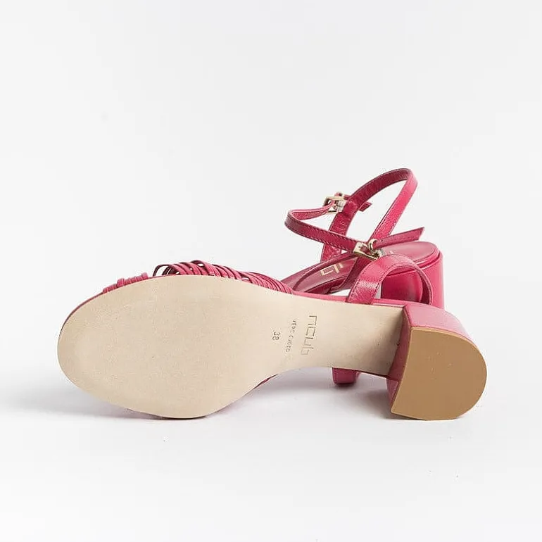 NCUB Sandals With Heel* - Sandals With Heels - Stefy 64 - Fuchsia Crepe